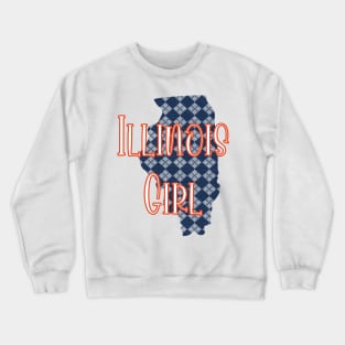 Illinois Girl Crewneck Sweatshirt